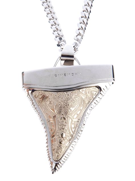 givenchy shark tooth necklace